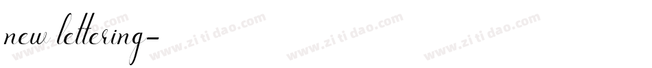 new lettering字体转换